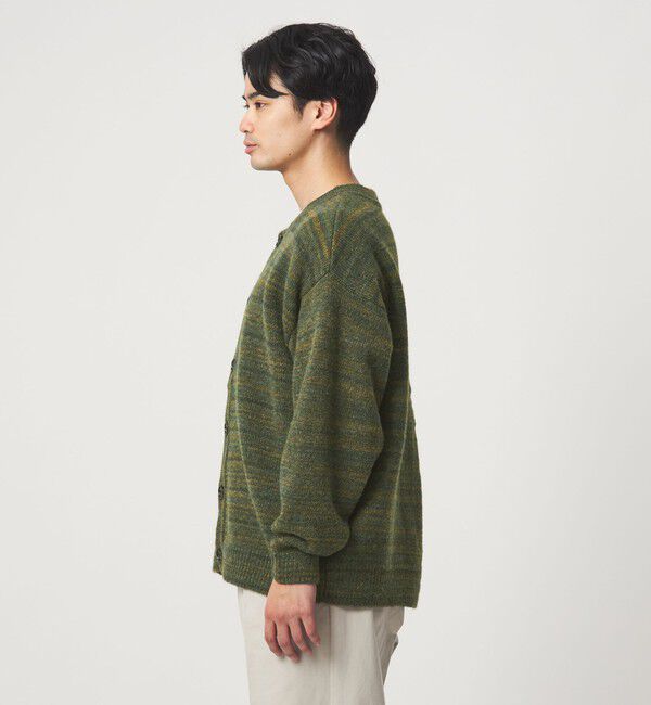 UNITED ARROWS green label relaxing「【WEB限定】＜GLR or＞カスリ風 クルーネック カーディガン」|カーディガン|