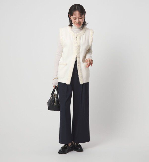 UNITED ARROWS green label relaxing「ブークレ&times;フリンジ ベスト ウォッシャブル」|ベスト・ジレ|