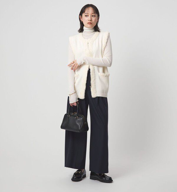 UNITED ARROWS green label relaxing「ブークレ&times;フリンジ ベスト ウォッシャブル」|ベスト・ジレ|