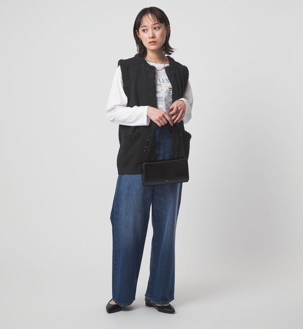 UNITED ARROWS green label relaxing「ブークレ&times;フリンジ ベスト ウォッシャブル」|ベスト・ジレ|