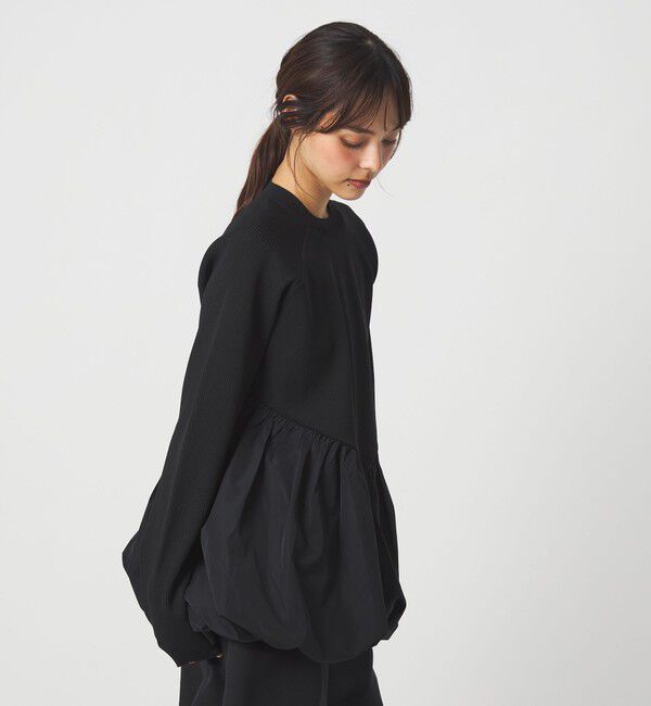 EMMEL REFINES「＜EMMEL REFINES＞EM スソバルーン ニット チュニック」|ニット・セーター|
