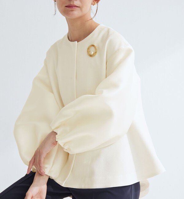 UNITED ARROWS green label relaxing「［size SHORTあり］fleurie(フルリー) フォルム ジャケット」|ノーカラージャケット|