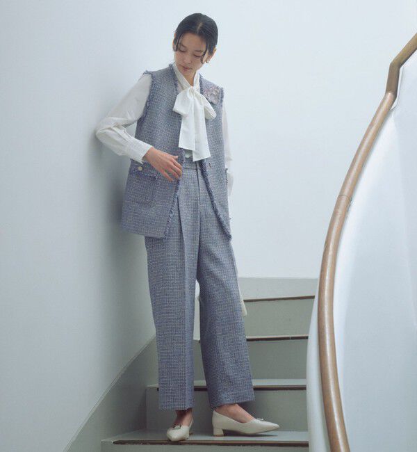 UNITED ARROWS green label relaxing「［size SHORTあり］ボウタイ ギャザー ブラウス」|シャツ・ブラウス|