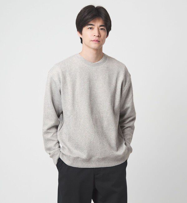 UNITED ARROWS green label relaxing「メランジ ダブルフェイス クルーネック カットソー」|Tシャツ・カットソー|