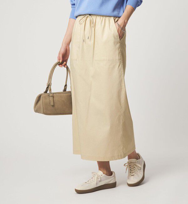 UNITED ARROWS green label relaxing「［size SHORT/TALLあり］オルマイ LI/MIX タイト スカート」|タイト|OFF WHITE