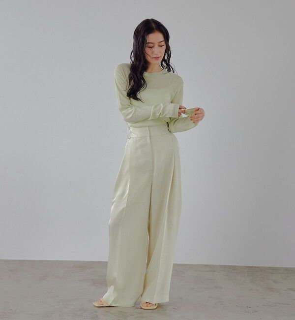 EMMEL REFINES「＜EMMEL REFINES＞EM LT/ツイル 2タック トロミパンツ」|チノ|