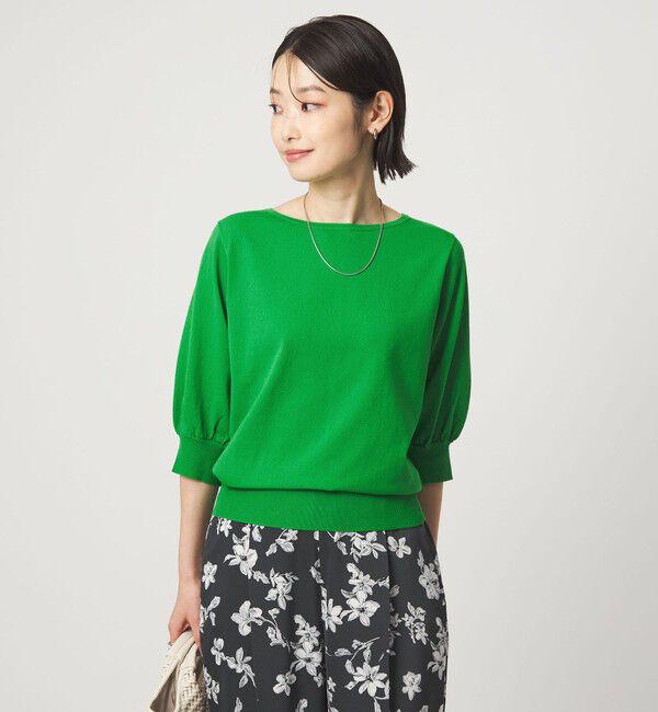 UNITED ARROWS green label relaxing「HIYOKE フォルム スリーブ プルオーバー ニット」|ニット・セーター|