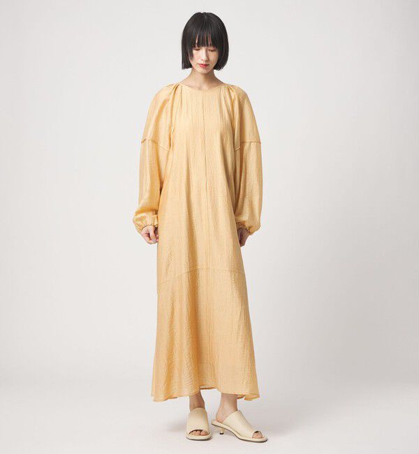 EMMEL REFINES「＜EMMEL REFINES＞EM バックリボン パイピング パフスリーブ ワンピース」|ワンピース|SHERBET