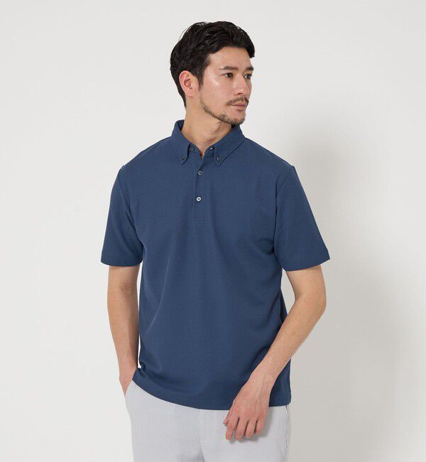 BEAUTY&YOUTH UNITED ARROWS「【WEB限定 WARDROBE SMART】ステイ クリーン ピケ BD ポロシャツ【抗菌・防臭】」|ポロシャツ|ROYAL