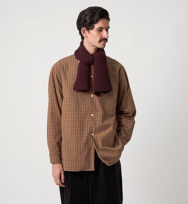 STEVEN ALAN「＜Steven Alan＞ 60 シック チェック オープンカラー シャツ」|シャツ・ブラウス|