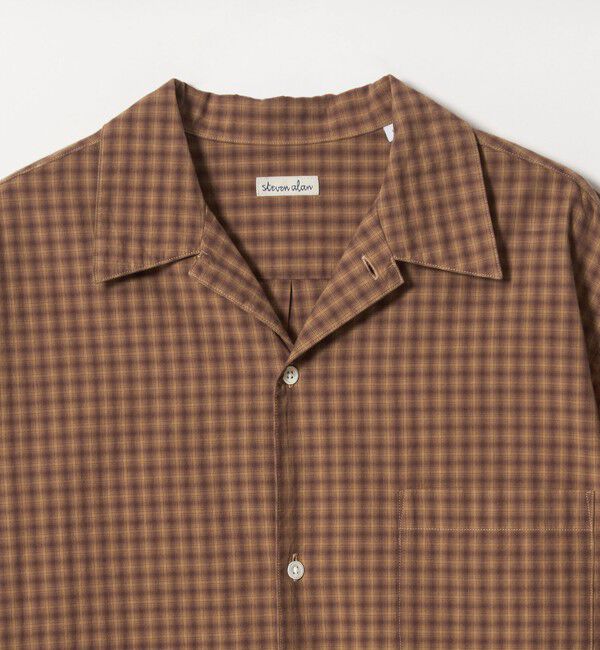 STEVEN ALAN「＜Steven Alan＞ 60 シック チェック オープンカラー シャツ」|シャツ・ブラウス|