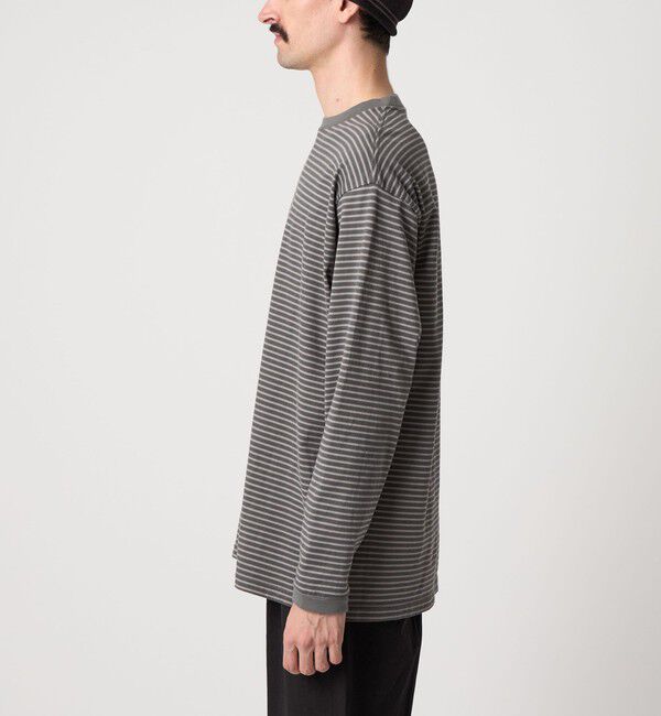 STEVEN ALAN「＜Steven Alan＞ オーガニックコットン アソート ボーダー ロングスリーブ Tシャツ BOLD」|Tシャツ・カットソー|