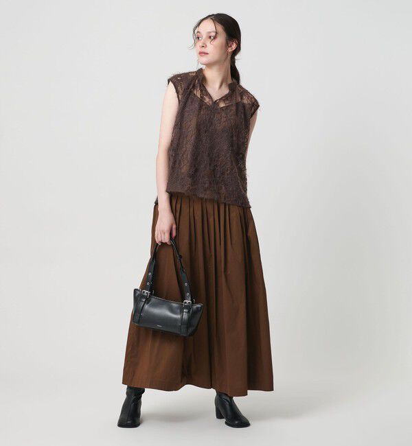 BEAUTY&YOUTH UNITED ARROWS「【WEB限定】エンブロイダリー チュールノースリーブブラウス」|シャツ・ブラウス|