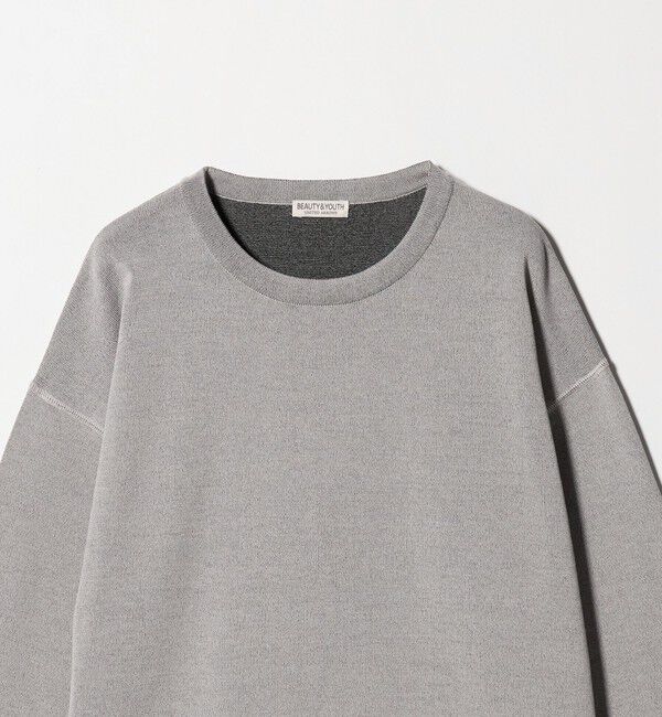BEAUTY&YOUTH UNITED ARROWS「プレーティング フェード クルーネック ニット 抗菌・防臭機能付き」|ニット・セーター|