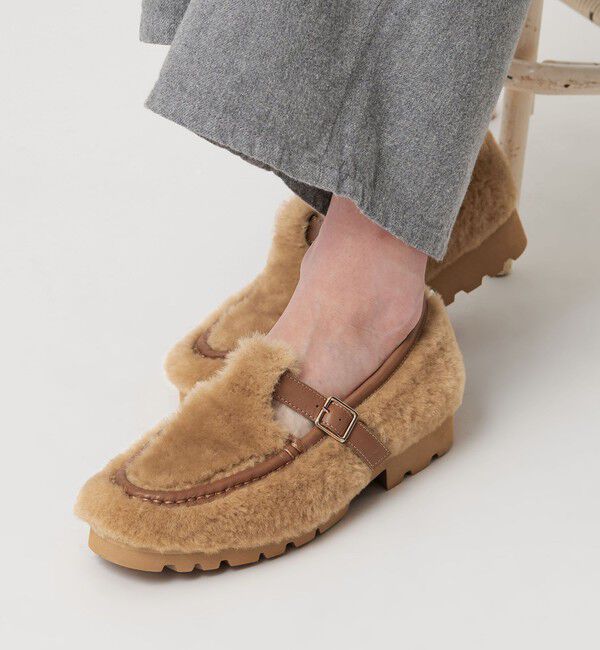 BEAUTY&YOUTH UNITED ARROWS「＜ARTESANOS＞ファーライク ベルト ローファー」|ローファー|