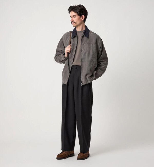 STEVEN ALAN「＜Steven Alan＞ ヴィンテージツイル インツープリーツ ドレス トラウザーズ」|スラックス|