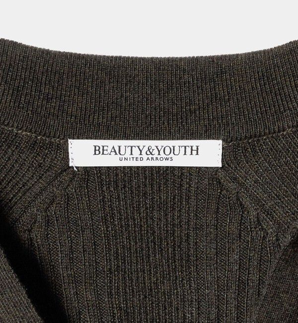 BEAUTY&YOUTH UNITED ARROWS「ウールポリエステルブレンド メランジ リブニットワンピース」|ワンピース|