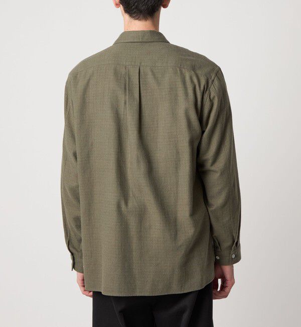 STEVEN ALAN「＜Steven Alan＞ ネル マイクロチェック オープンカラー シャツ BOX」|シャツ・ブラウス|