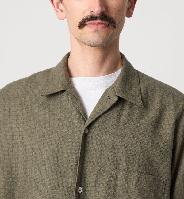 STEVEN ALAN「＜Steven Alan＞ ネル マイクロチェック オープンカラー シャツ BOX」|シャツ・ブラウス|