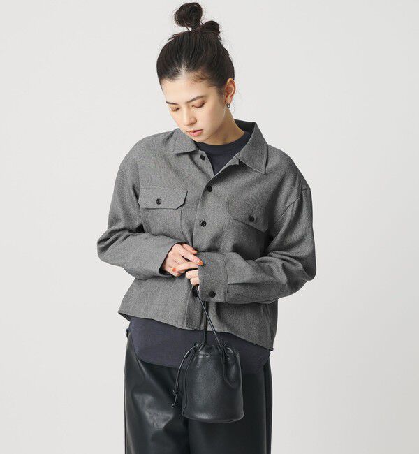 BEAUTY&YOUTH UNITED ARROWS「【WEB限定】ポリエステル ワイドショートシャツ」|シャツ・ブラウス|