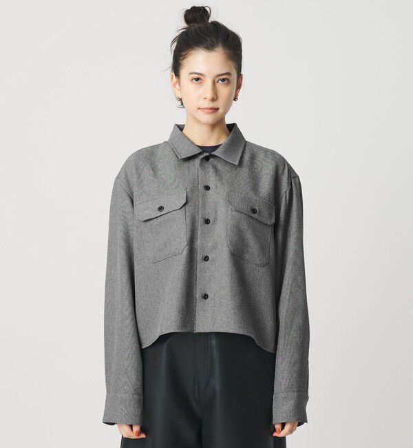 BEAUTY&YOUTH UNITED ARROWS「【WEB限定】ポリエステル ワイドショートシャツ」|シャツ・ブラウス|