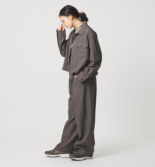 BEAUTY&YOUTH UNITED ARROWS「【WEB限定】ポリエステル ワイドショートシャツ」|シャツ・ブラウス|