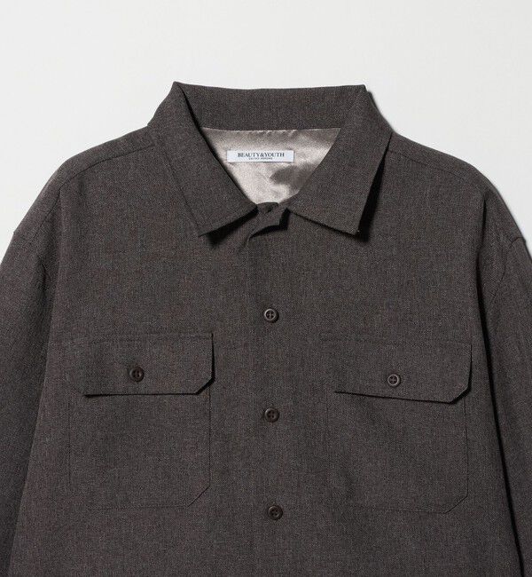 BEAUTY&YOUTH UNITED ARROWS「【WEB限定】ポリエステル ワイドショートシャツ」|シャツ・ブラウス|