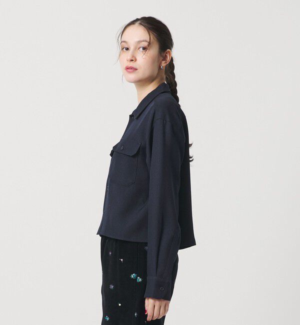 BEAUTY&YOUTH UNITED ARROWS「【WEB限定】ポリエステル ワイドショートシャツ」|シャツ・ブラウス|