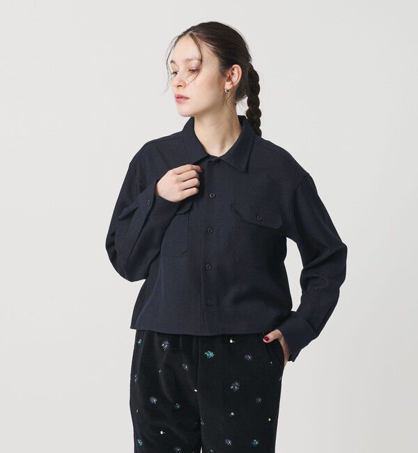 BEAUTY&YOUTH UNITED ARROWS「【WEB限定】ポリエステル ワイドショートシャツ」|シャツ・ブラウス|