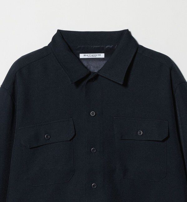 BEAUTY&YOUTH UNITED ARROWS「【WEB限定】ポリエステル ワイドショートシャツ」|シャツ・ブラウス|