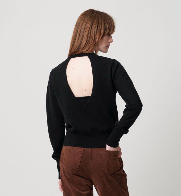 ATTISESSION「＜ATTISESSION＞ウールカシミヤ クルーネックニット＆ネックウォーマー」|ニット・セーター|