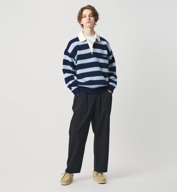 California General Store「＜CGS.＞ボーダー ニット ポロシャツ」|ニット・セーター|