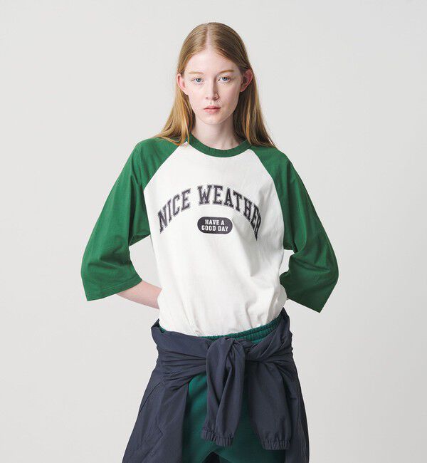 BEAUTY&YOUTH UNITED ARROWS/＜NICE WEATHER＞ロゴ ラグランTシャツ