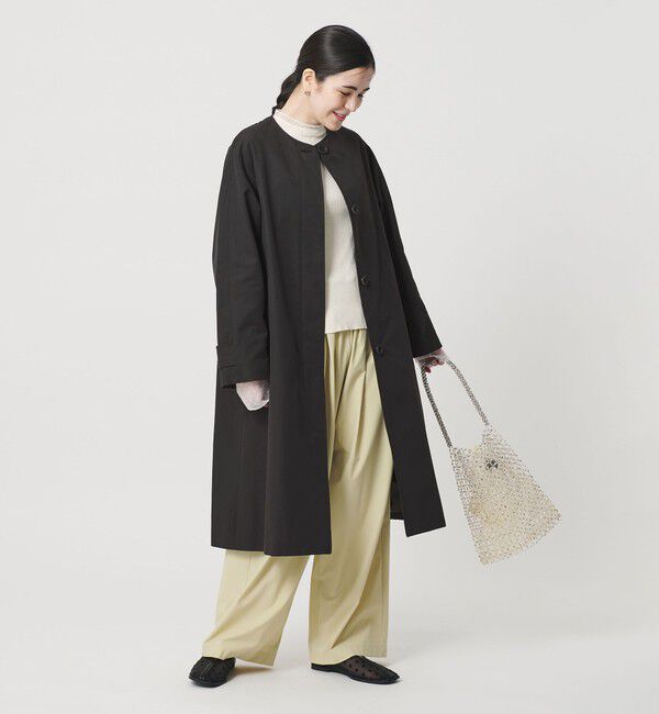 BEAUTY&YOUTH UNITED ARROWS「【WEB限定】コットンナイロン ツイルノーカラーコート」|ノーカラーコート|