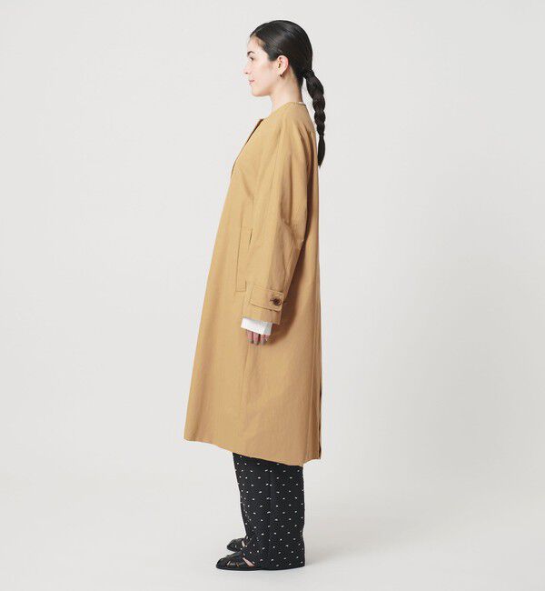 BEAUTY&YOUTH UNITED ARROWS「【WEB限定】コットンナイロン ツイルノーカラーコート」|ノーカラーコート|