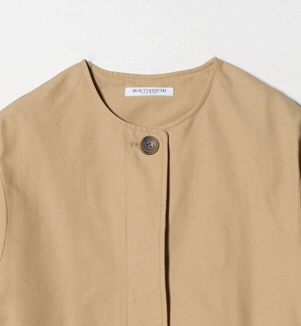 BEAUTY&YOUTH UNITED ARROWS「【WEB限定】コットンナイロン ツイルノーカラーコート」|ノーカラーコート|