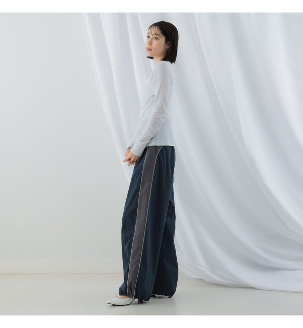 Ray BEAMS 「テレコ リブ クルーネック トップス」|Tシャツ・カットソー|