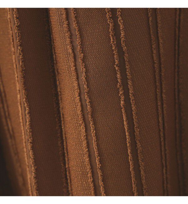 Ray BEAMS 「ストライプ ジャカード ワイド パンツ」|チノ|