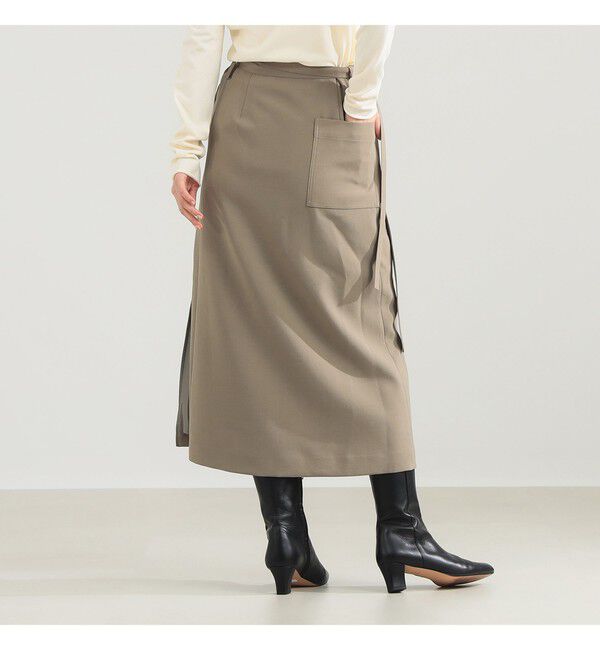 Demi-Luxe BEAMS 「ORR / タイ ウエストラップ スカート」|スカート|