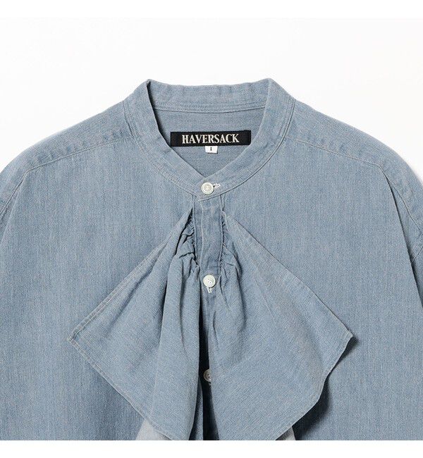 BEAMSBOY「HAVER SACK / デニム フリル シャツ」|シャツ・ブラウス|