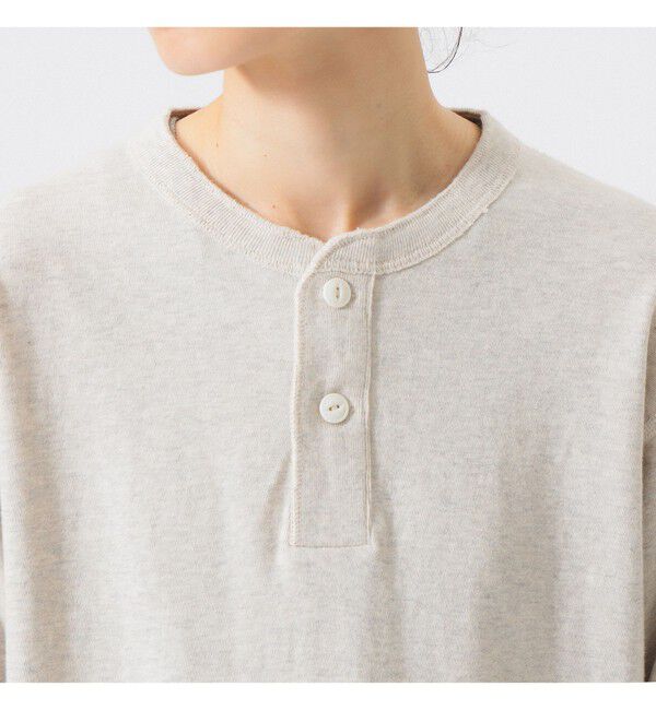 BEAMSBOY「【別注】Healthknit / BB ヘンリーネック Tシャツ ７分袖」|Tシャツ・カットソー|