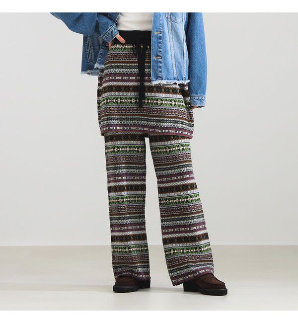 Demi-Luxe BEAMS 「INSCRIRE / フェアアイル ミニ スカート」|スカート|