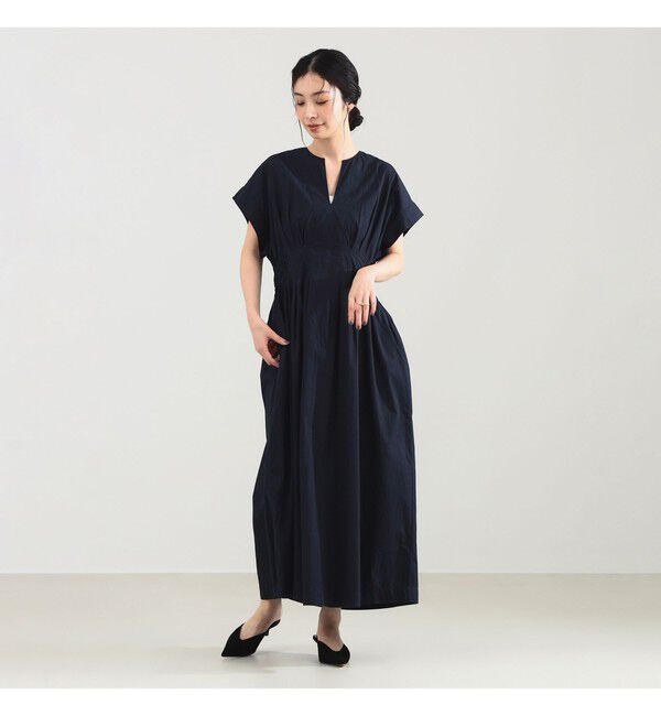 Demi-Luxe BEAMS 「【別注】ne Quittez pas / ポプリン タック ワンピース」|ワンピース|
