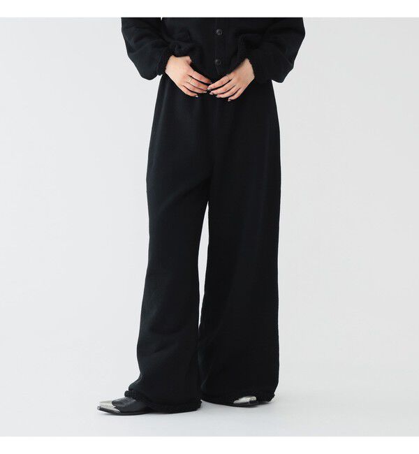 BEAMSBOY「maturely / ワイド フレア ジャージー パンツ」|チノ|