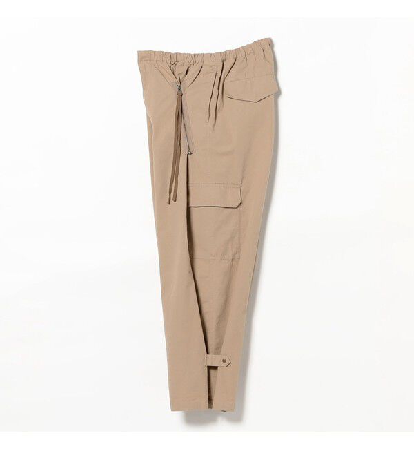 BEAMSBOY「maturely / コットン シルク ジッパー カーゴパンツ」|チノ|