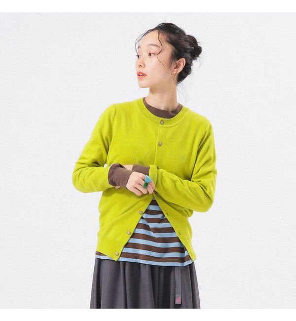 BEAMSBOY「12ゲージ BB エンブロイダリー カーディガン」|ニット・セーター|LIME