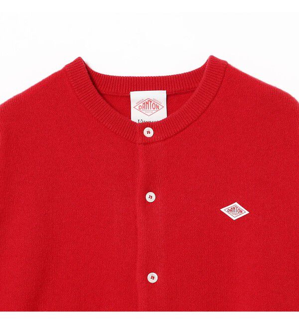 Ray BEAMS 「DANTON / LAMBS WOOL CREWNECK CARDIGAN」|カーディガン|