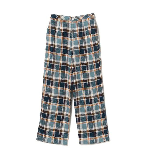 BEAMSBOY「ワーク チェック イージーパンツ」|チノ|