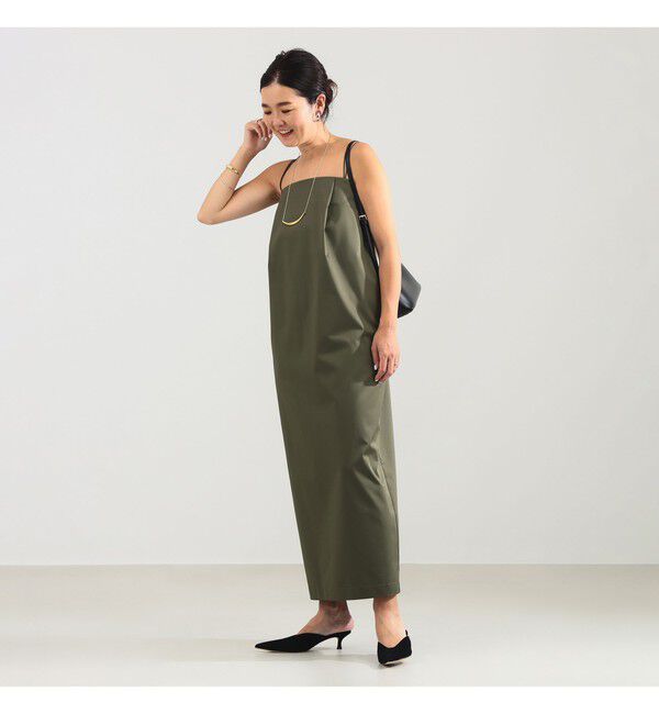 Demi-Luxe BEAMS 「エディター東原妙子 &times; Demi-Luxe BEAMS / シャイニー キャミソール ワンピース」|ワンピース|