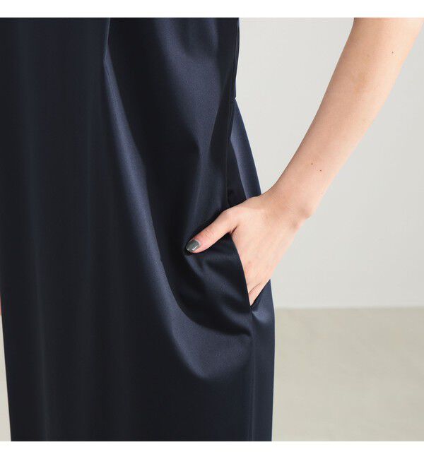 Demi-Luxe BEAMS 「エディター東原妙子 &times; Demi-Luxe BEAMS / シャイニー キャミソール ワンピース」|ワンピース|